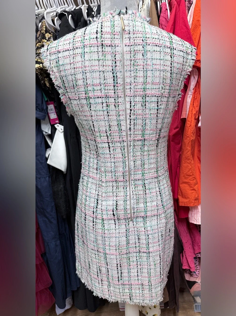 NWOT kate spade pastel tweed shift dress